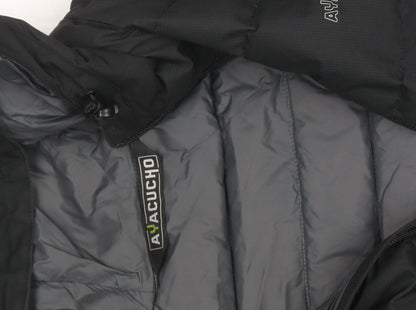 Ayacucho Men's Black Hooded Puffer Jacket M Outdoor Winter Coat