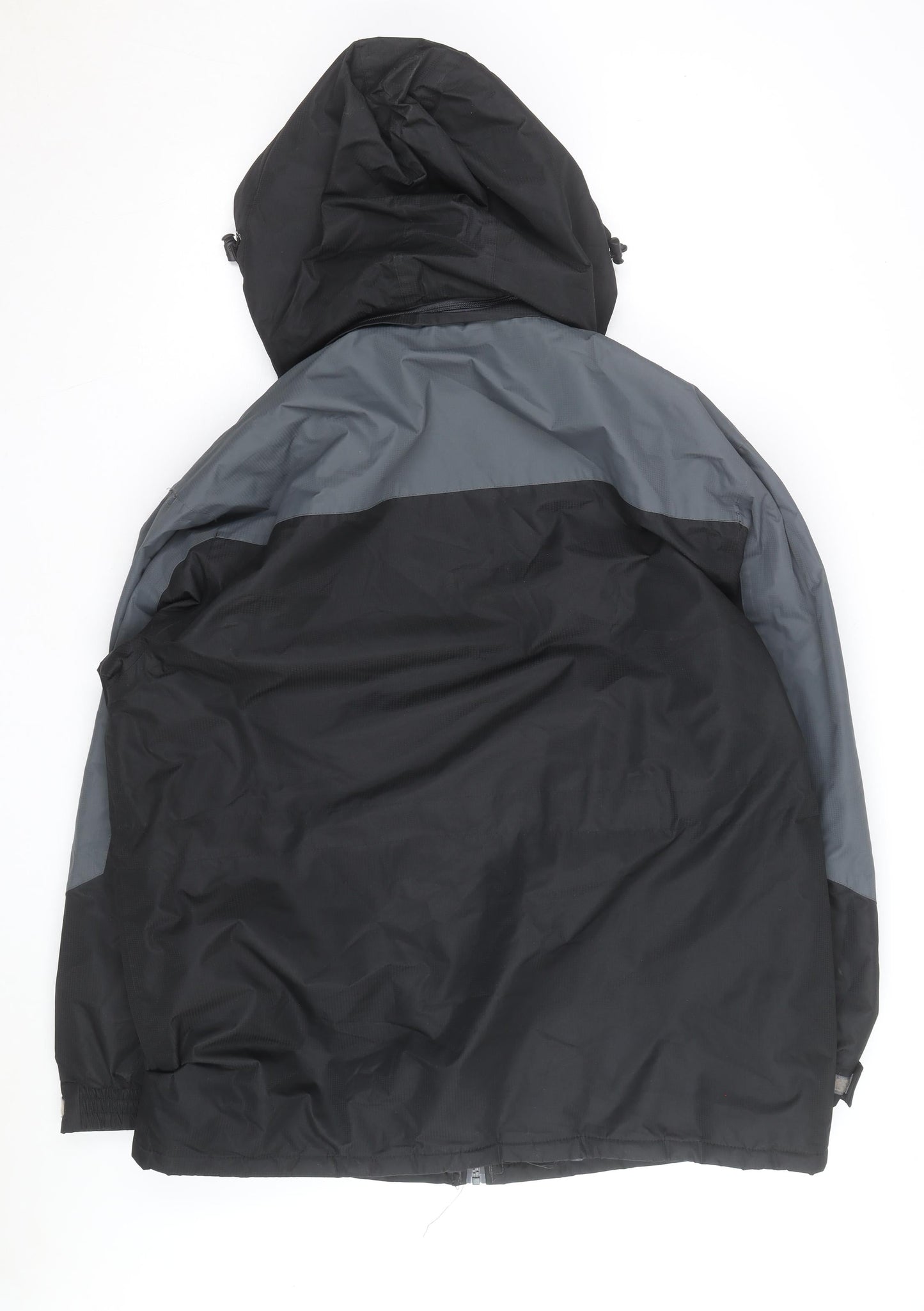 The Rockface Men's Black XL Waterproof Hooded Parka Jacket