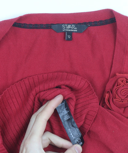 Star by Julien Macdonald Red Women’s Size 12 Knit Cardigan