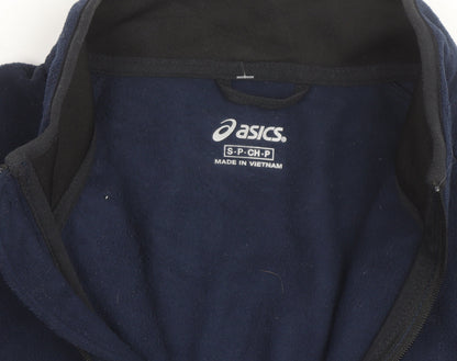 Asics Men's Blue Fleece Full Zip Training Jacket Size S