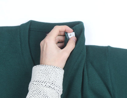 Franco Ponti Men's Green Wool V-Neck Pullover Jumper XL