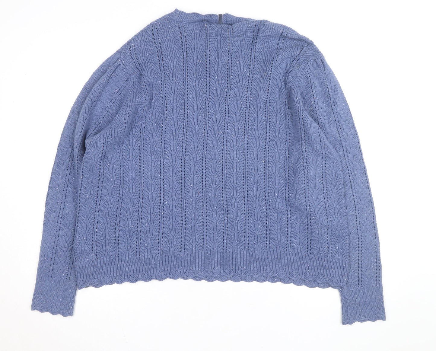 Marks and Spencer Women’s Blue Knit Crew Neck Jumper Size 12
