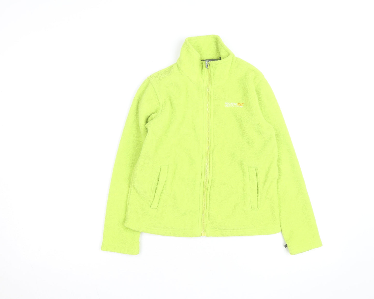 Regatta Boys Green Fleece Full Zip Basic Jacket 7-8 Years Outdoor Wear