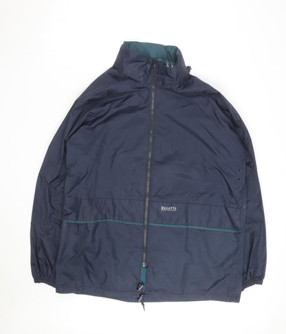 Regatta Men's Blue Waterproof Windbreaker Jacket Size L