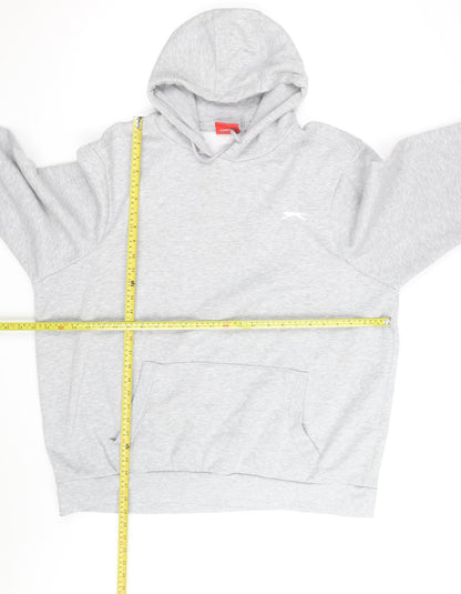 Slazenger Men's Grey 2XL Pullover Hoodie with Logo and Pocket