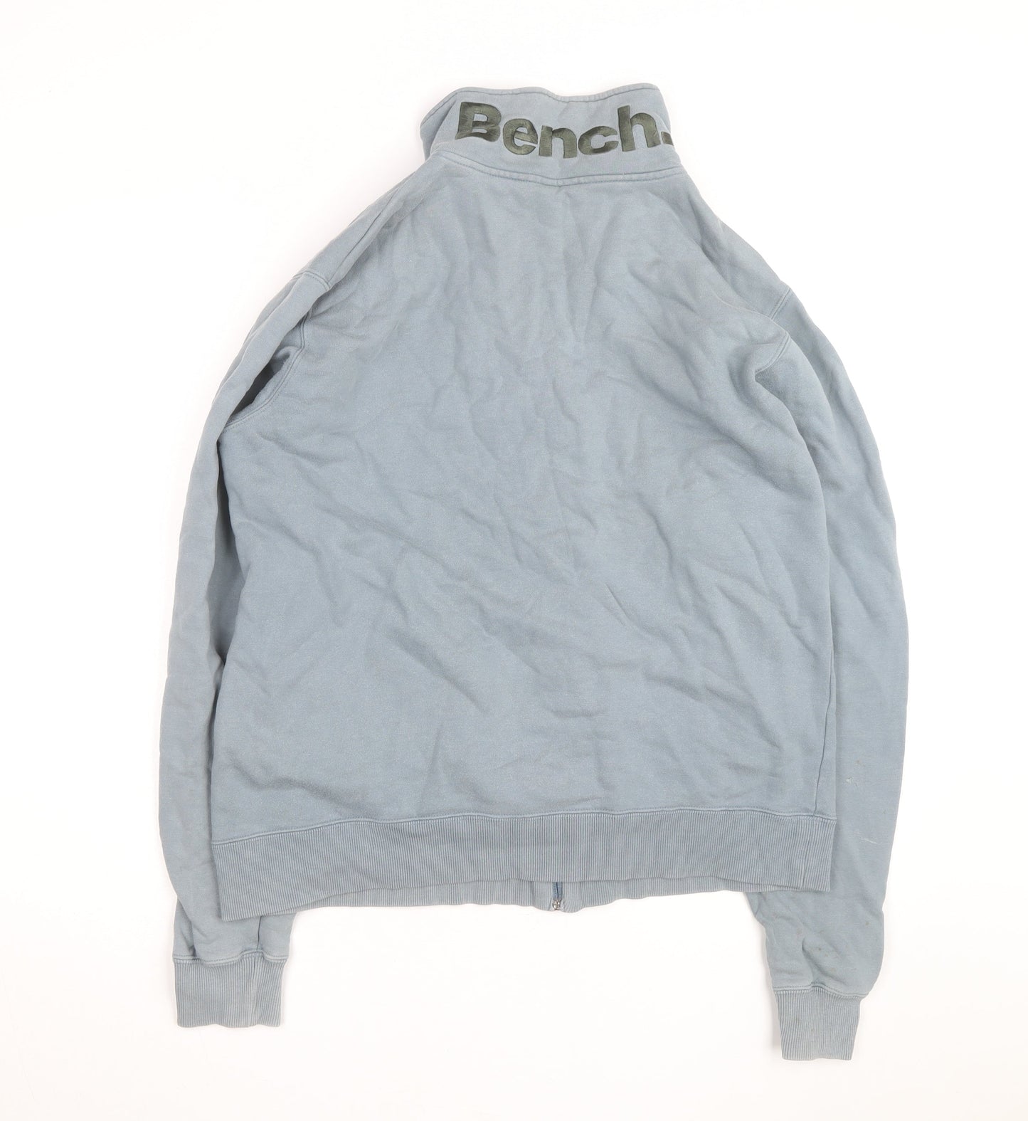 Bench Men's Blue Full Zip Fleece Sweatshirt Size L