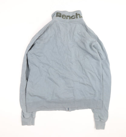 Bench Men's Blue Full Zip Fleece Sweatshirt Size L