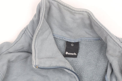Bench Men's Blue Full Zip Fleece Sweatshirt Size L