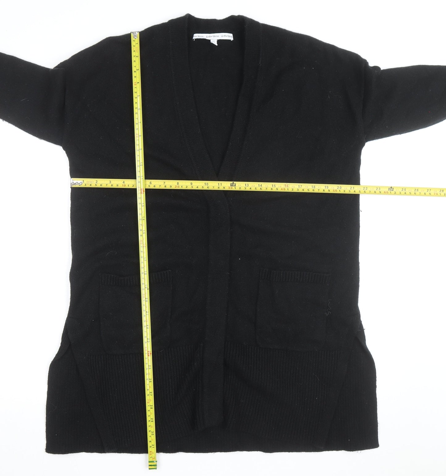 & Other Stories Women Black Wool Long Sleeve Cardigan Size M