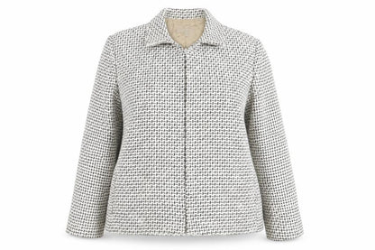 Marks & Spencer Women's Beige Tweed Zip Jacket Size 18