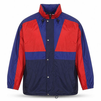 Jeantex Men's Blue Red Waterproof Windbreaker Jacket Size M Outdoor