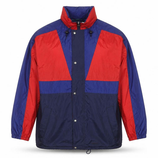 Jeantex Men's Blue Red Waterproof Windbreaker Jacket Size M Outdoor