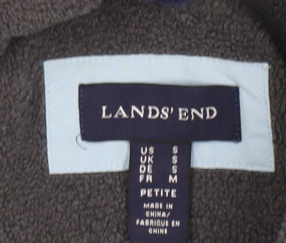 Lands' End Women's Blue Petite S Hooded Parka Jacket