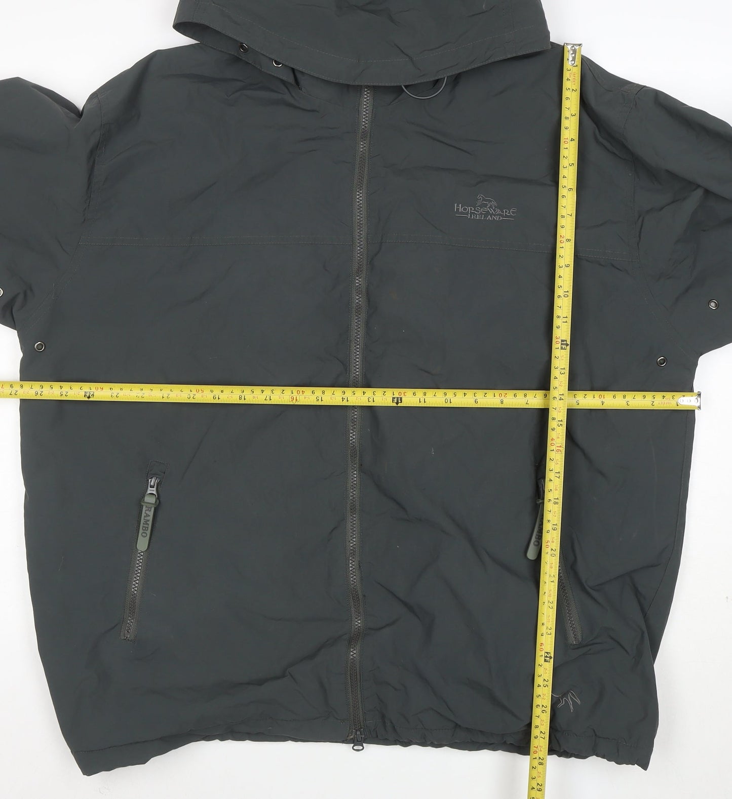 Horseware Ireland Men's Green XL Hooded Parka Jacket Polyester