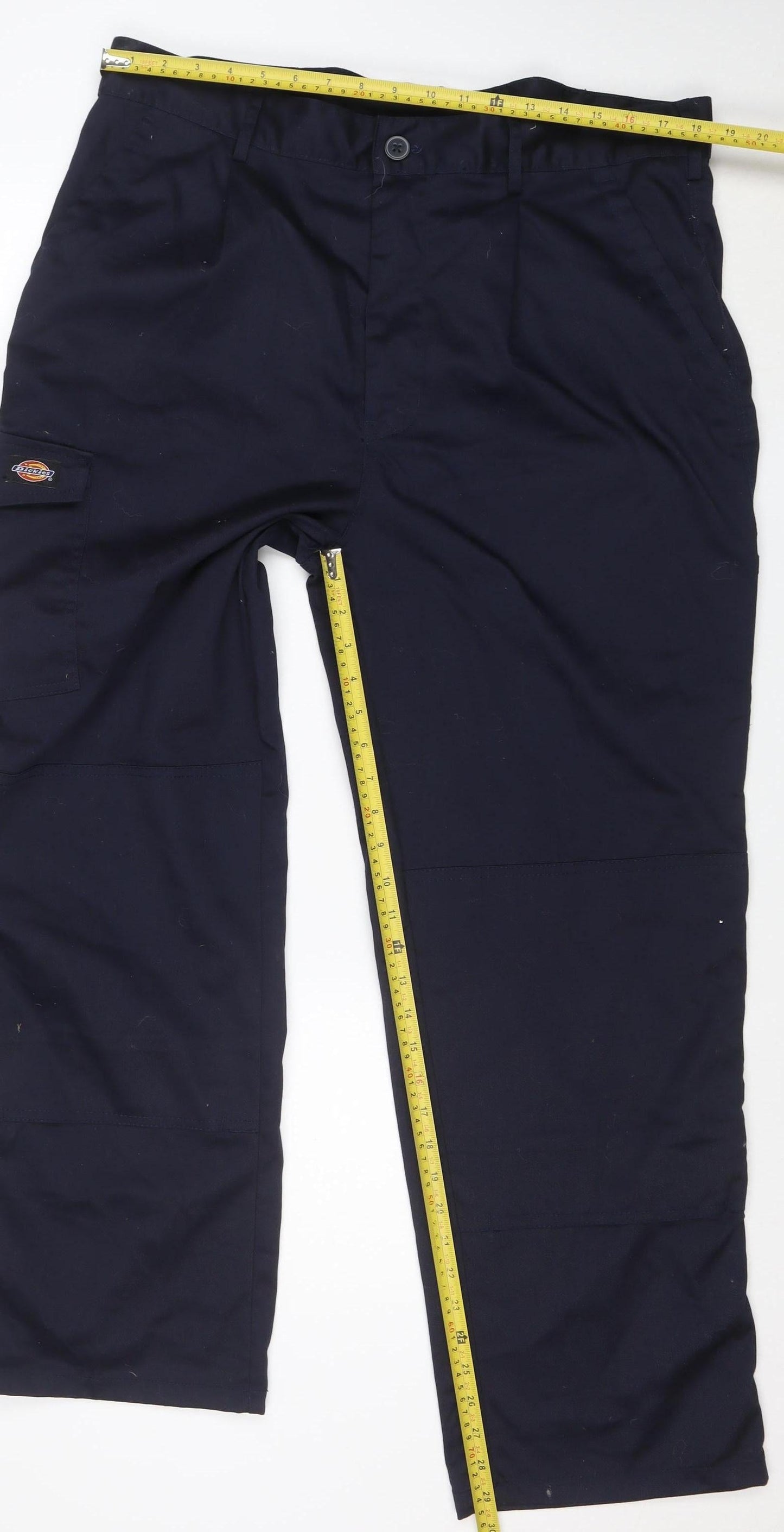 Dickies Men's Blue Redhawk Cargo Work Trousers 34W 31L Regular Fit