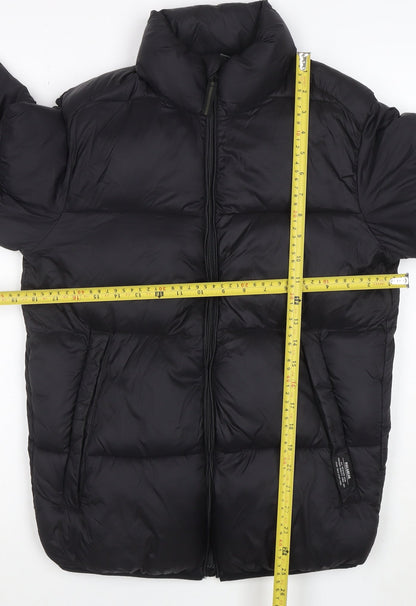 PULL&BEAR Womens Black Size 8 Puffer Jacket Winter Coat