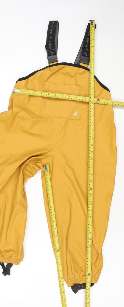 Crywolf Boys Yellow Waterproof Adjustable Strap Ski Salopettes 6 Years