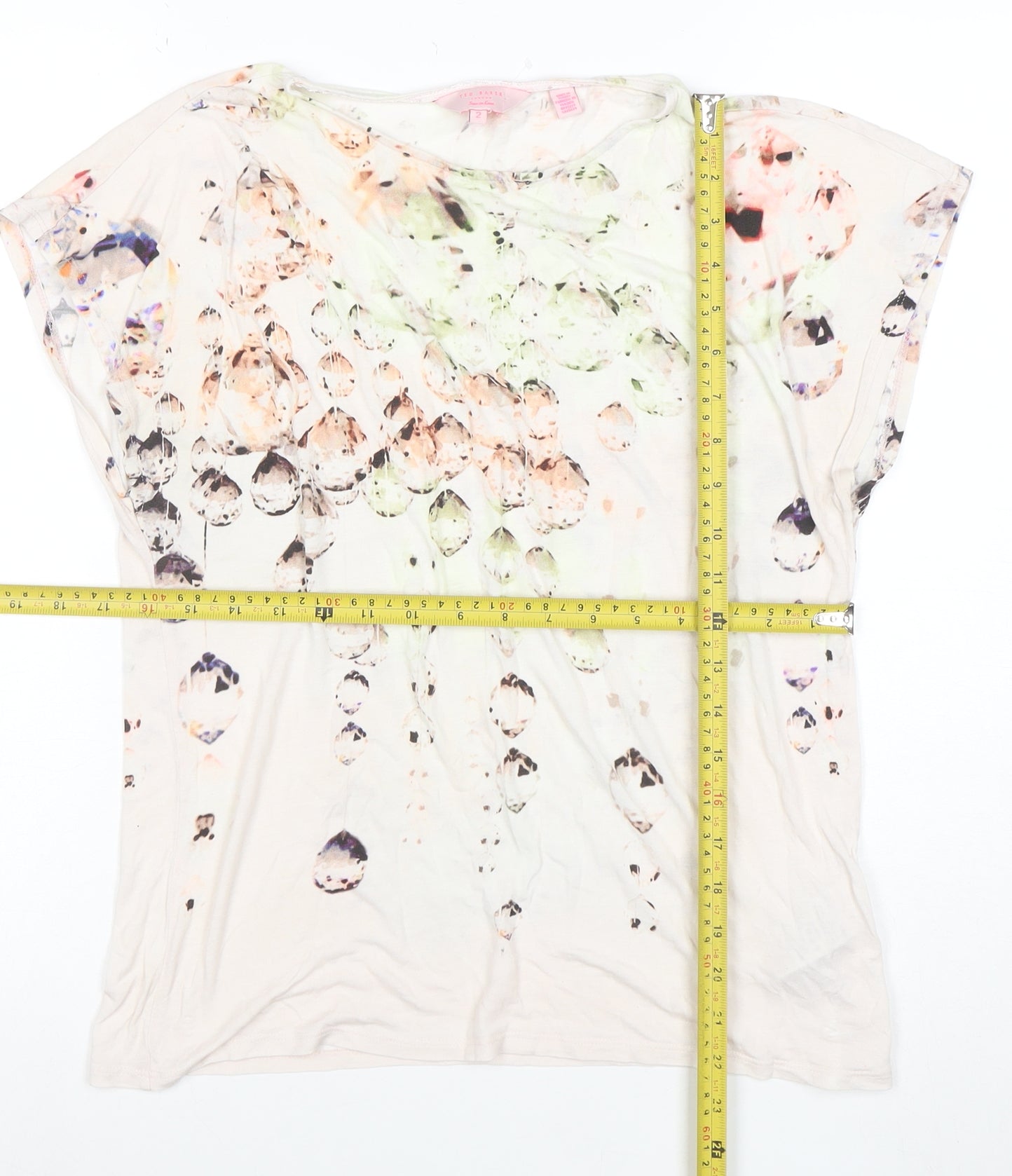 Ted Baker Women’s Multicoloured Lightweight Viscose T-Shirt Size S