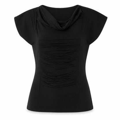 Saloos Women's Black Sleeveless Tunic Blouse Size S