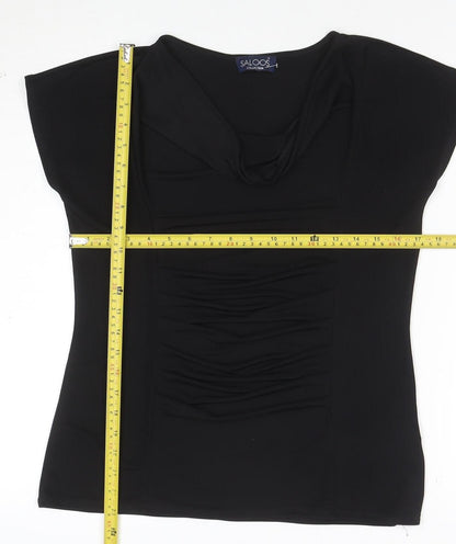 Saloos Women's Black Sleeveless Tunic Blouse Size S