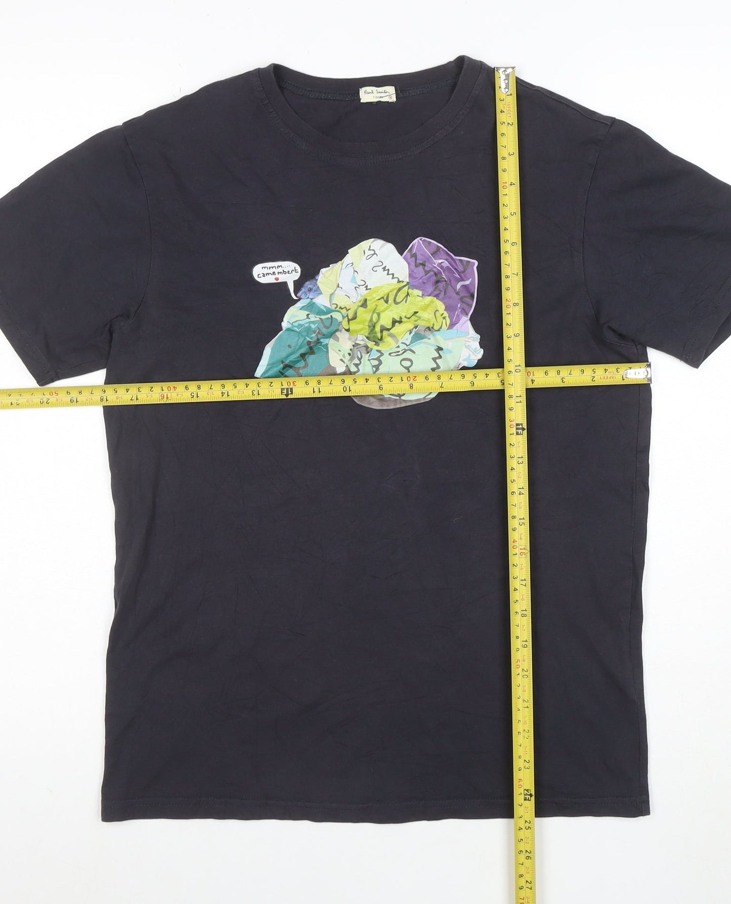 Paul Smith Women’s Black Graphic Cotton T-Shirt Size M