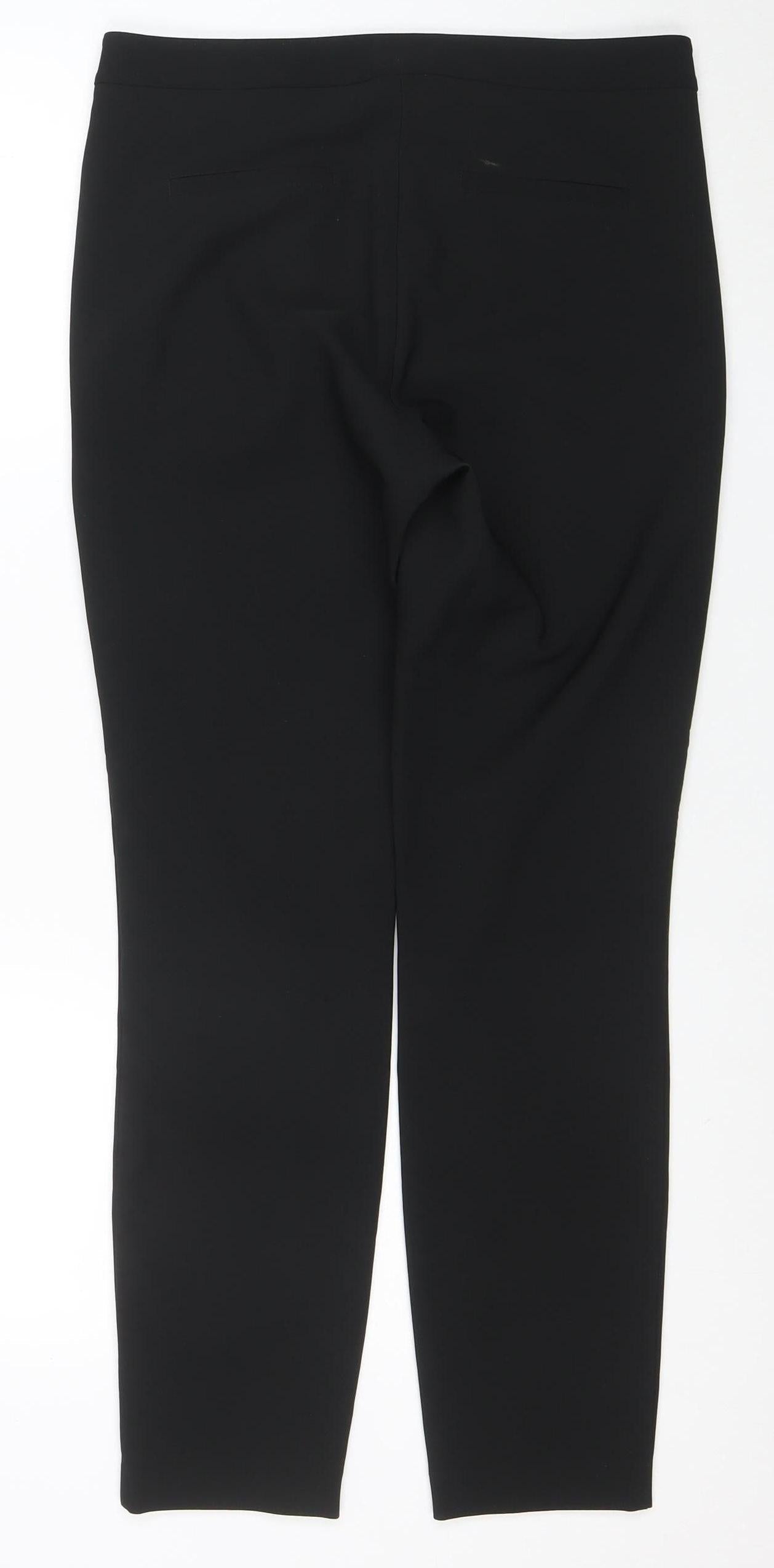 Saviior Women’s Black Slim Fit Stretch Trousers Size 12