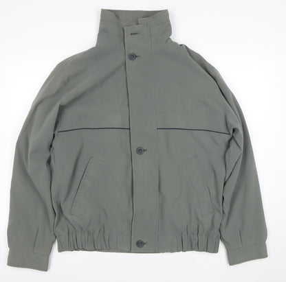 BHS Mens Grey Polyester Basic Jacket Size S Casual Lined