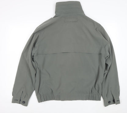 BHS Mens Grey Polyester Basic Jacket Size S Casual Lined