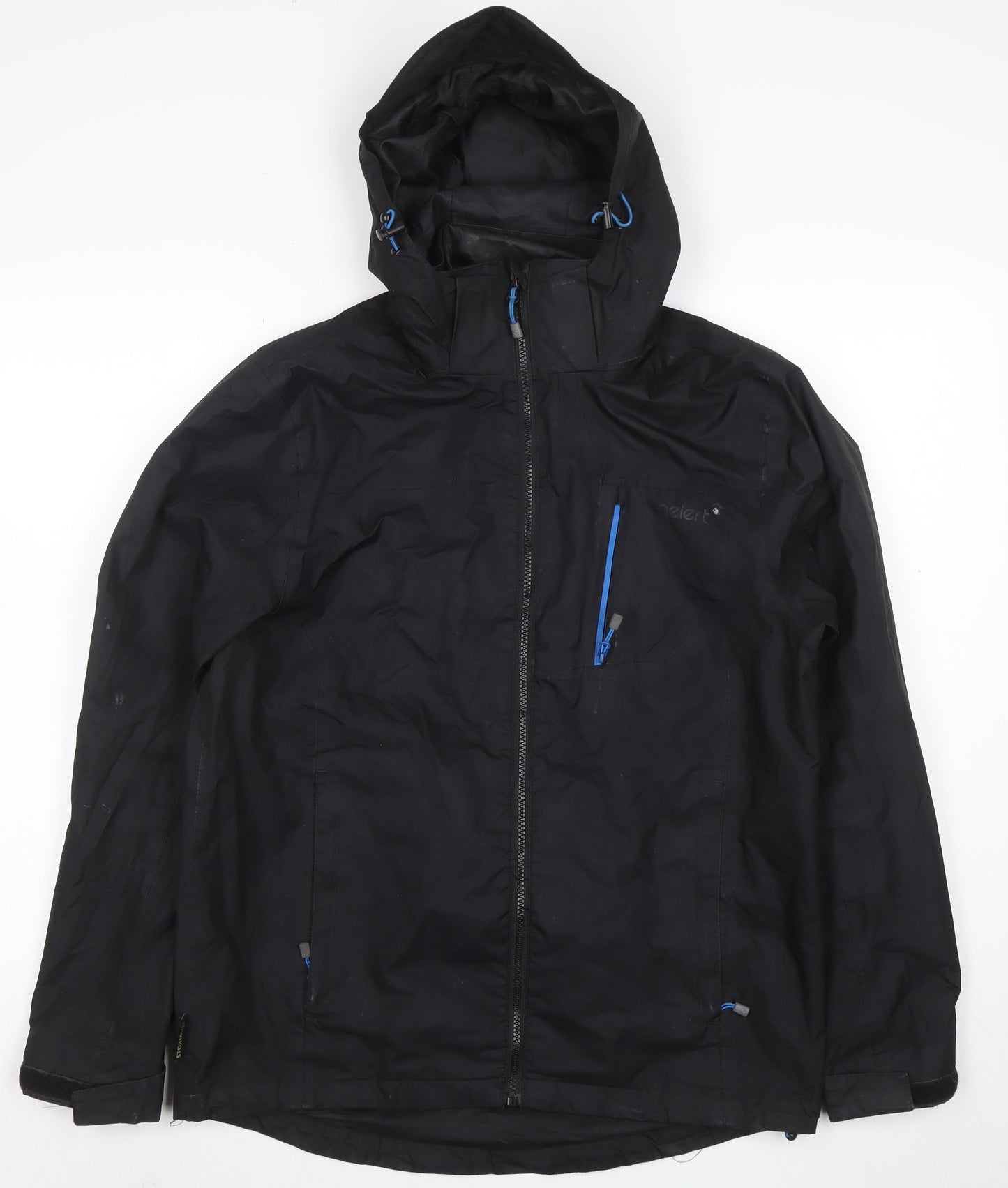 Gelert Men's Black XS Waterproof Hooded Rain Jacket