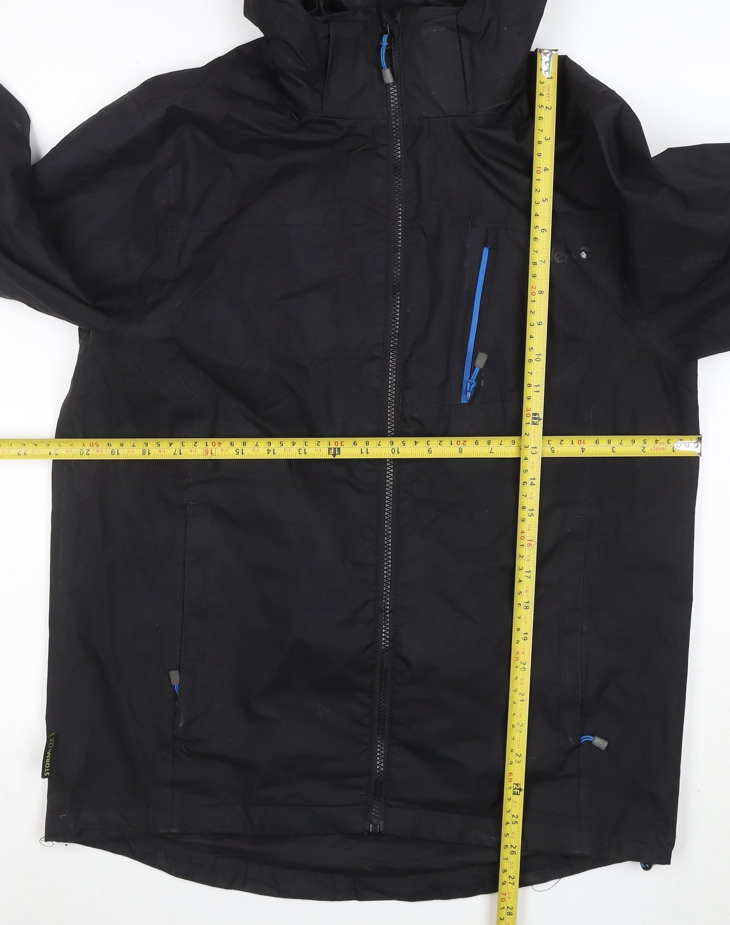 Gelert Men's Black XS Waterproof Hooded Rain Jacket
