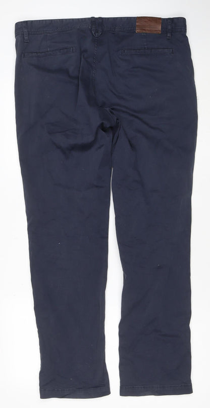 Hugo Boss Men's Blue Chino Trousers Slim Fit 32W 32L