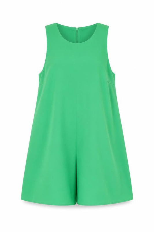 Zara Women Green Sleeveless Playsuit Size 8 Polyester Jumpsuit
