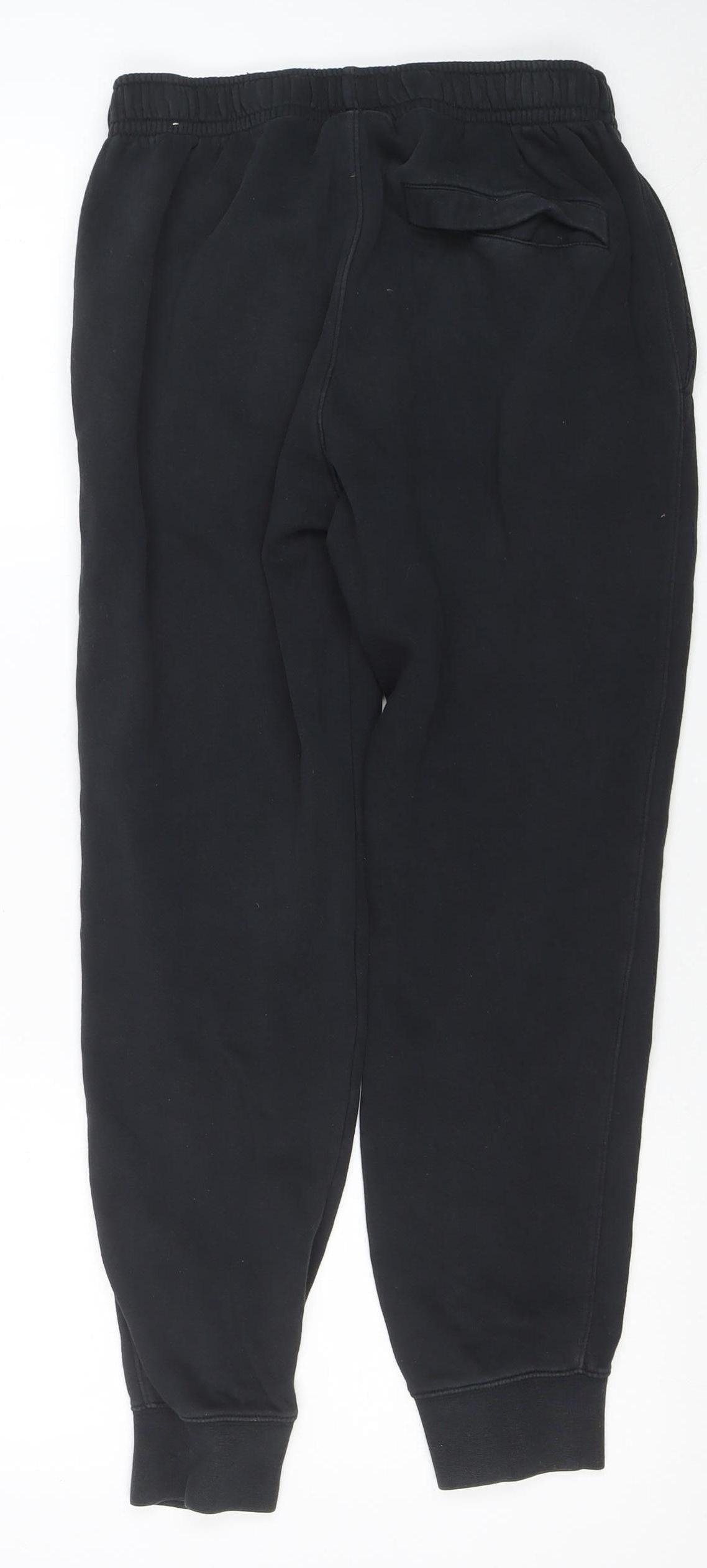 Nike Men's Black Fleece Jogger Trousers Size S Regular Fit