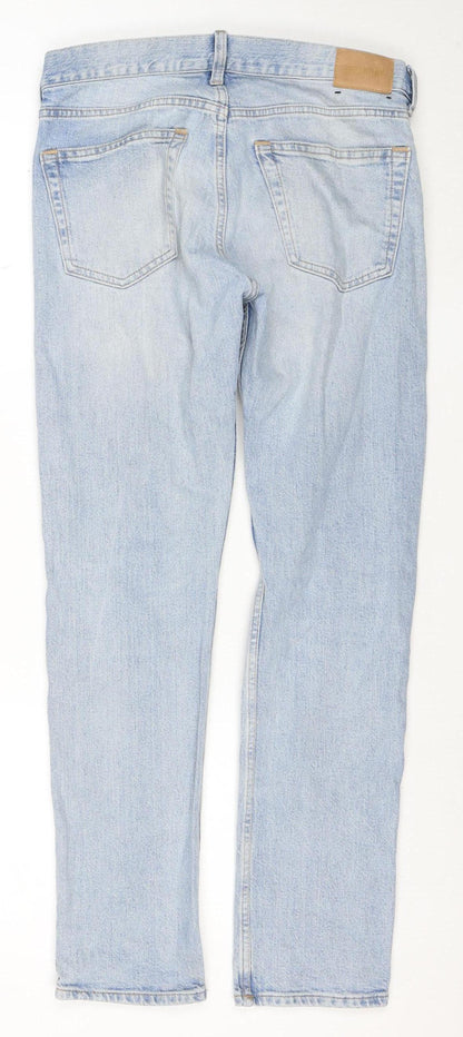 Weekday Women's Blue Straight Leg Jeans W28 L30 Cotton Denim
