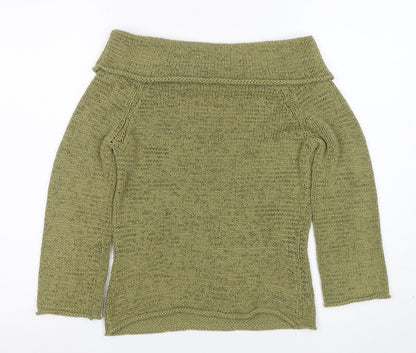 Principles Women’s Green Cowl Neck Knit Jumper Size 12