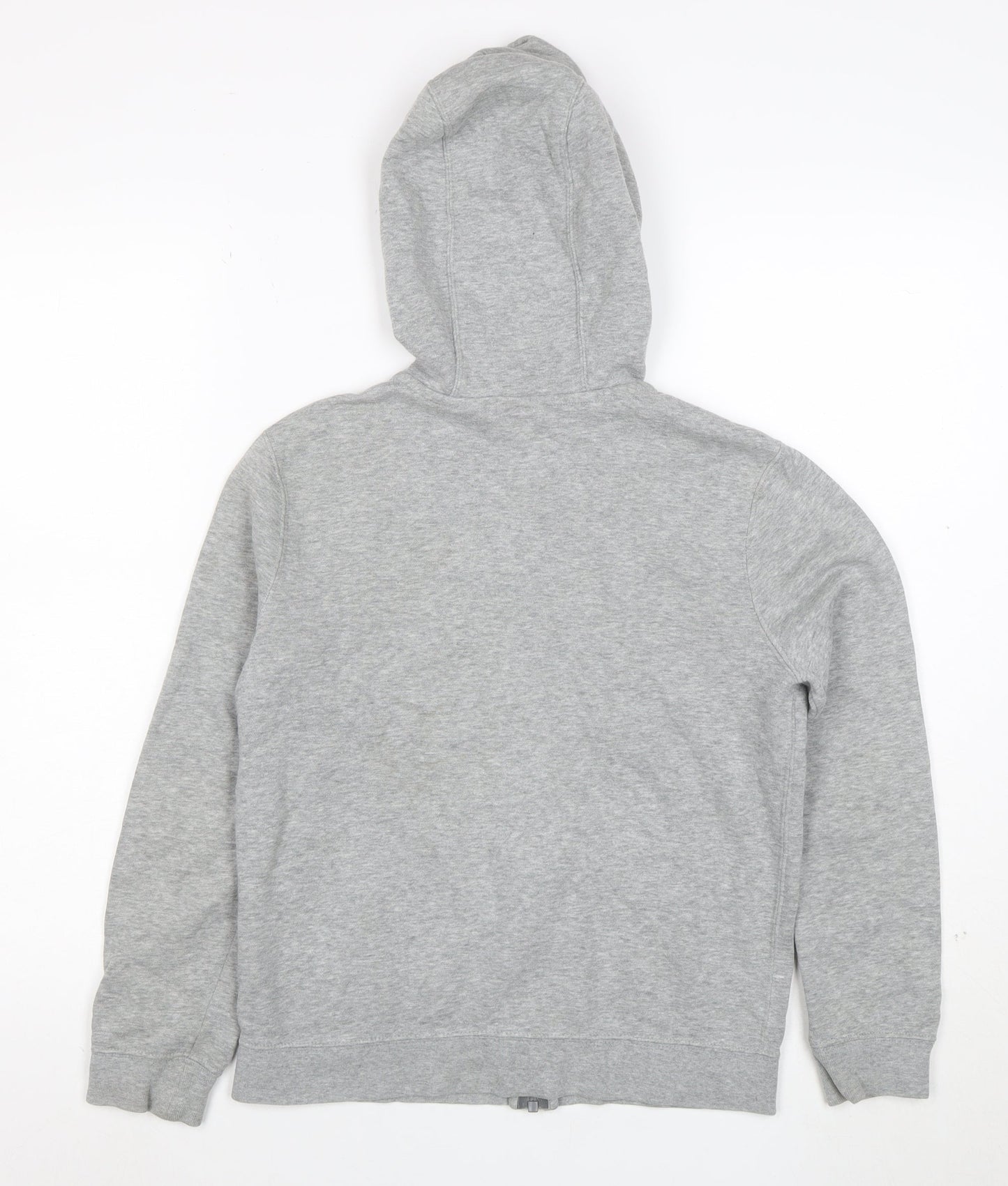Nike Boys Grey Full Zip Hoodie M 10-12 Years Cotton Blend