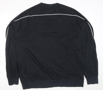 Gymshark Men’s Black XXL Crew Neck Long Sleeve Pullover Sweatshirt