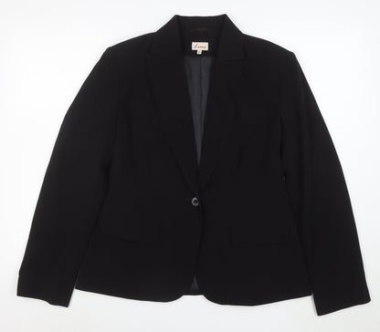 Lime Women’s Black Size 14 Classic Single-Breasted Blazer
