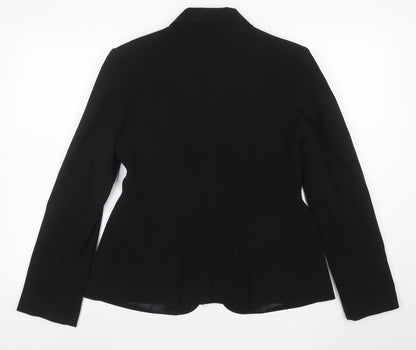 Lime Women’s Black Size 14 Classic Single-Breasted Blazer