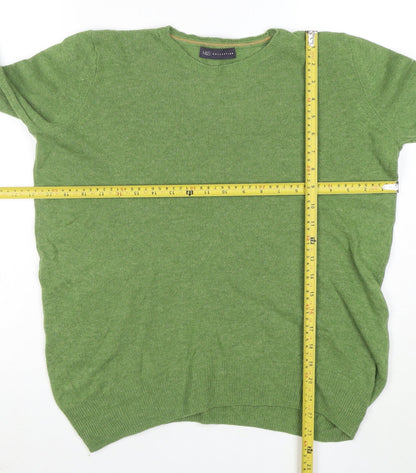 Marks and Spencer Women’s Green Merino Wool Crew Neck Jumper UK 14