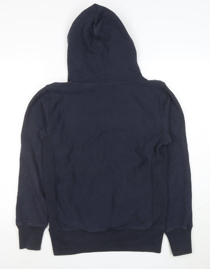 Champion Men's Blue Small Pullover Hoodie Reverse Weave Embroidered Logo