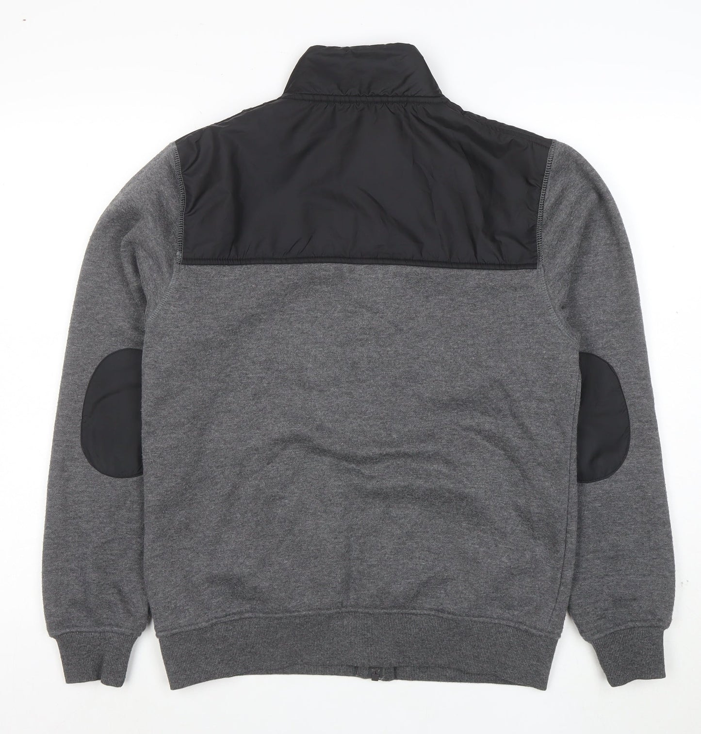Flying Machine Men's Grey Full Zip Sweatshirt Medium