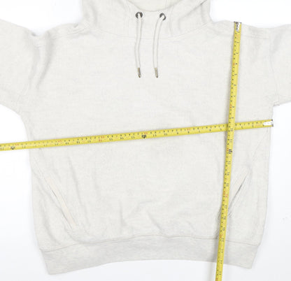 Fat Face Women Grey Pullover Hoodie Medium Cotton Blend Casual