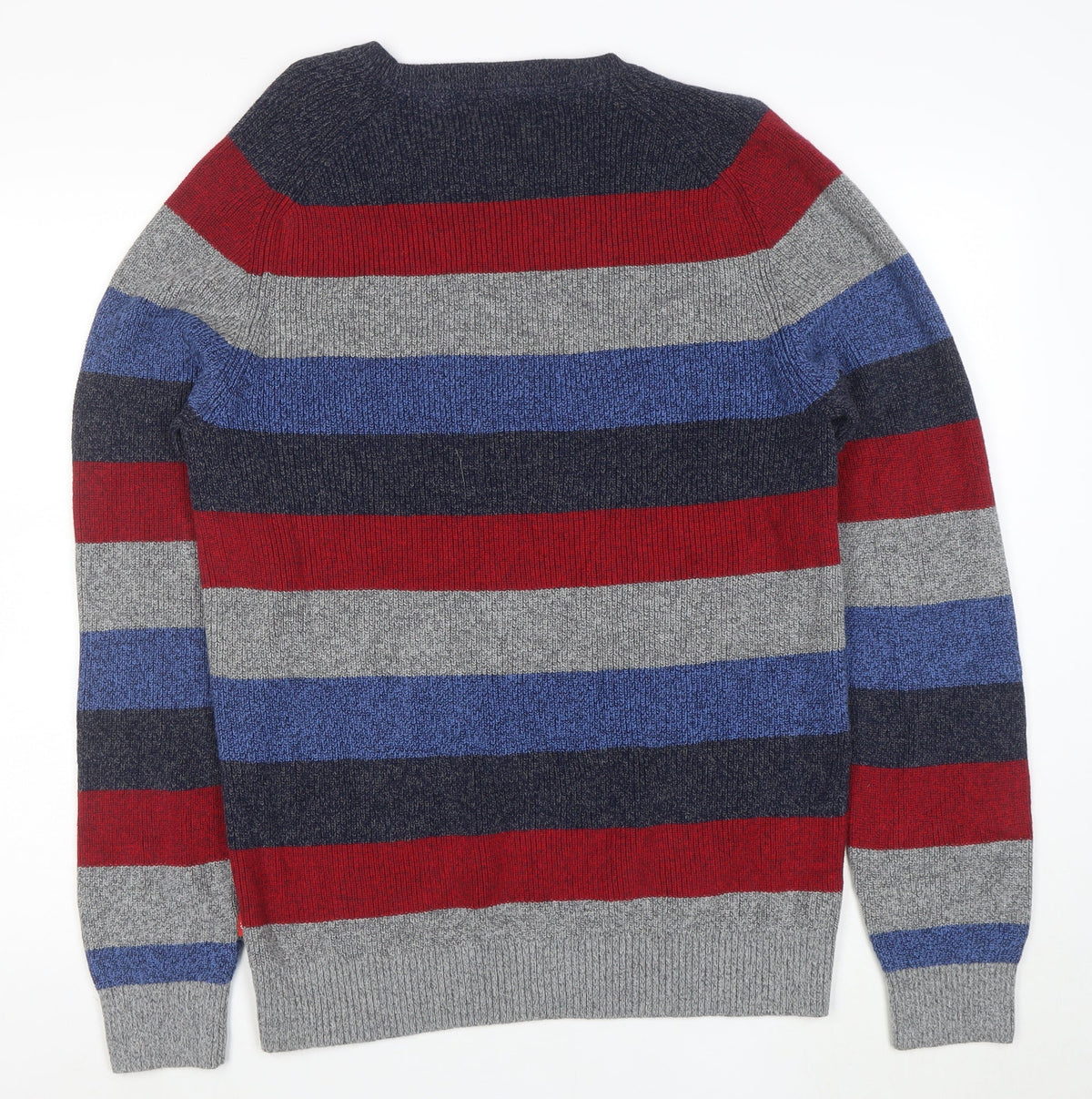 IZOD Men's Multicoloured XL Striped Crew Neck Pullover Jumper