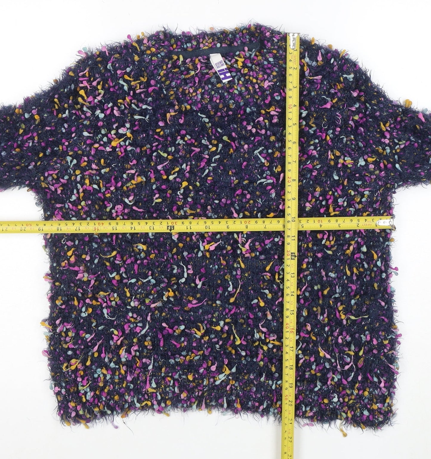 Henry Holland Womens Multicoloured Chunky Knit Pullover Jumper Size 16