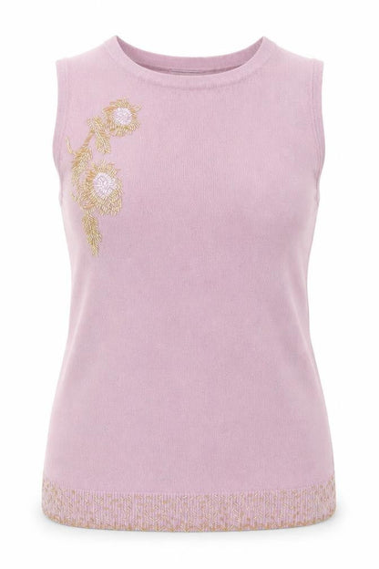 Michele Ambers Women's Purple Sleeveless Knit Tank Top Size 14