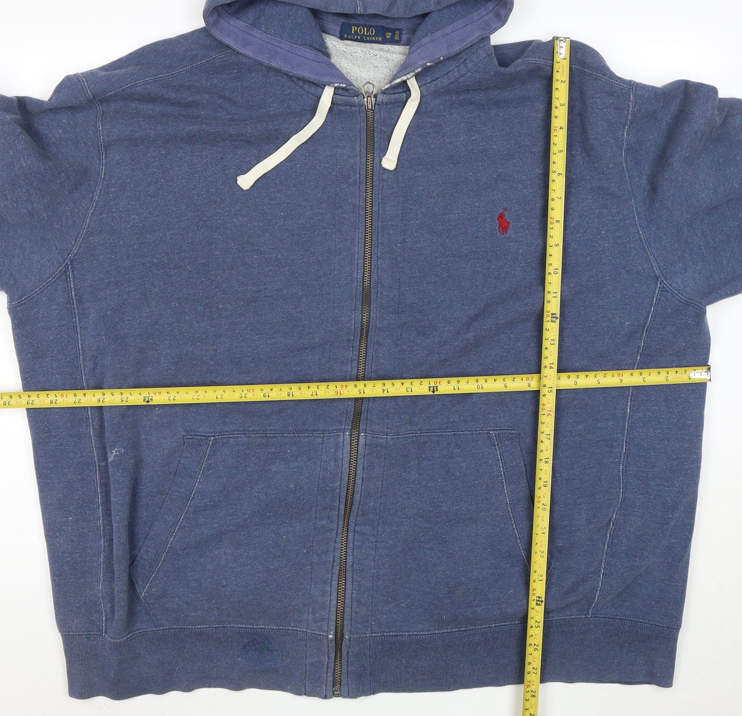 Polo Ralph Lauren Men’s Blue 3XLT Full Zip Hoodie Sweatshirt