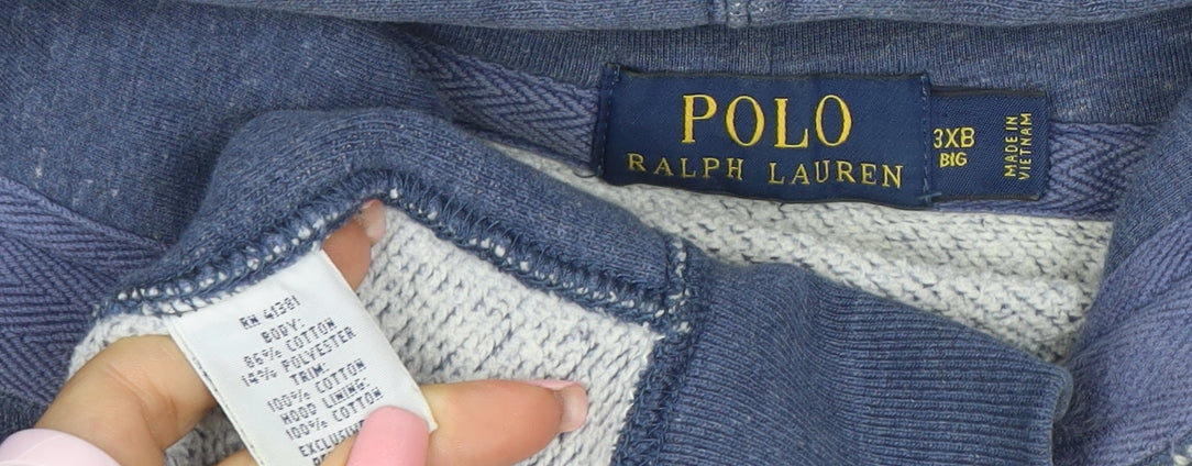 Polo Ralph Lauren Men’s Blue 3XLT Full Zip Hoodie Sweatshirt