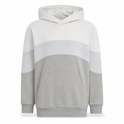 Adidas Boys Grey Colourblock Pullover Hoodie Size 13-14 Years