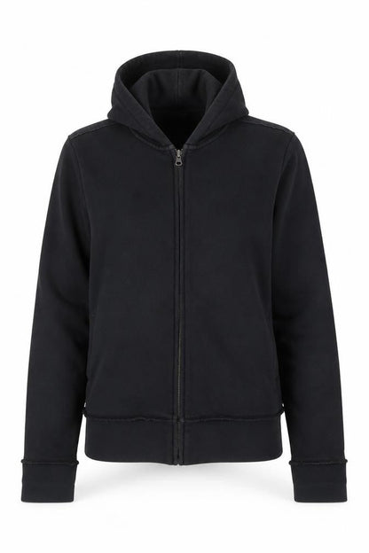 DKNY Women's Black Full Zip Hoodie Sweatshirt Size 16